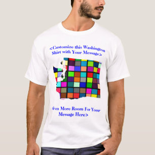 Kundengerechter bunter Wahl-T - Shirt Washingtons
