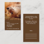 Kundengerechter Corgi Visitenkarte (Vorne/Hinten)