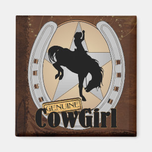 Kundengerechter Cowgirl-Rodeo-Magnet Magnet