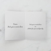 Kundengerechter Eid Mubarak weißer dekorativer Karte (Innenseite)