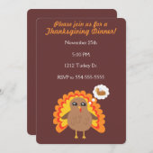 Kundengerechter Erntedank die Türkei Einladung (Vorne/Hinten)