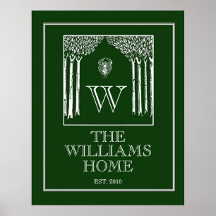 Kundengerechter Familien-Wand-Druck im Grün Poster