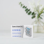 KUNDENGERECHTER Fenster-Installateur BC Visitenkarte (Stehend Vorderseite)