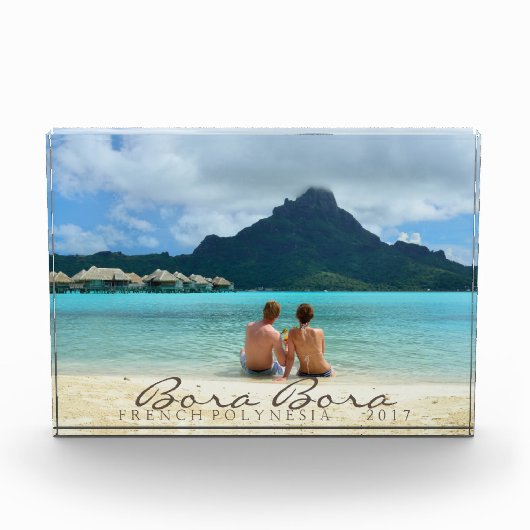 Kundengerechter Flitterwochenandenken-Fotoblock Fotoblock (Vorderseite)