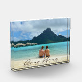 Kundengerechter Flitterwochenandenken-Fotoblock Fotoblock (Links)