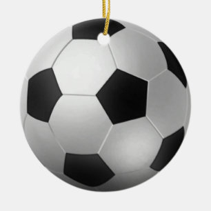 Kundengerechter Fußball Chirstmas Keramik Ornament