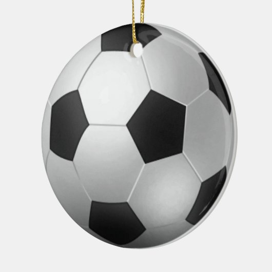 Kundengerechter Fußball Chirstmas Keramik Ornament (Links)