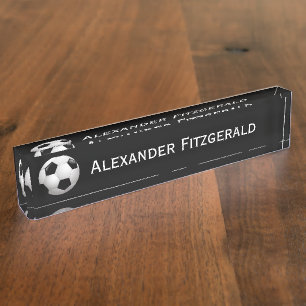 Kundengerechter Fußball-Fußball Namensplakette