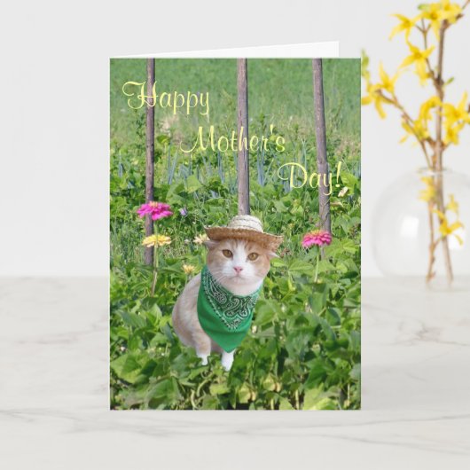 Kundengerechter Gärtner der Karte (Gelbe Blume)