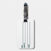 Kundengerechter Gepäckanhänger (Rückseite vertikal)