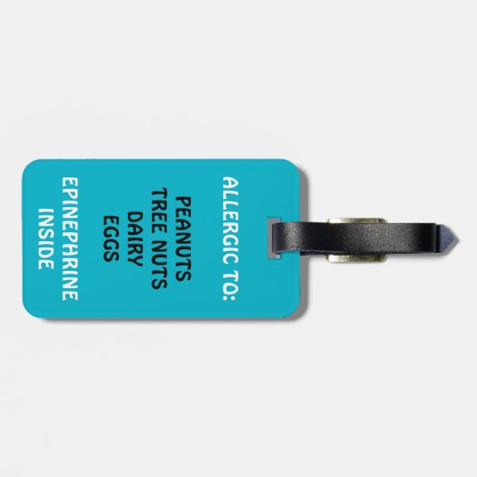 Kundengerechter Gepäckanhänger (Rückseite horizontal)