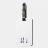 Kundengerechter Gepäckumbau Glitzer-Montana-Flagge Gepäckanhänger (Rückseite vertikal)