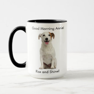 Kundengerechter glücklicher Jack-Russell-Hund Tasse