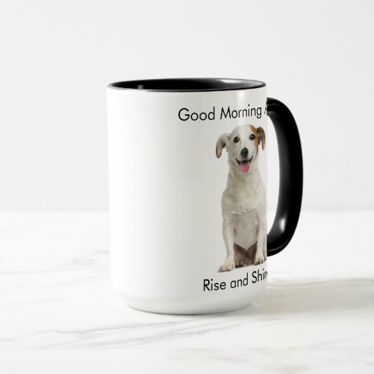 Kundengerechter glücklicher Jack-Russell-Hund Tasse (VorderseiteRechts)