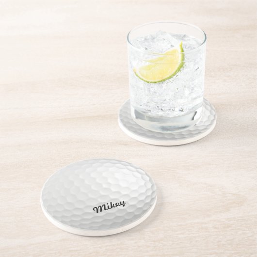 Kundengerechter Golfball Untersetzer (Seite)