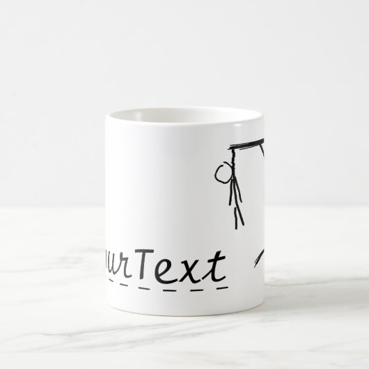 Kundengerechter Henker mit einem Wort Ihrer Wahl Kaffeetasse (Mittel)