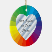 Kundengerechter Herz-Rahmen: Spektrum-Sammlung Keramik Ornament (Rechts)