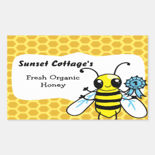 Kundengerechter Honigglas Aufkleber