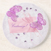 Kundengerechter hübscher rosa sandstein untersetzer (Vorne)