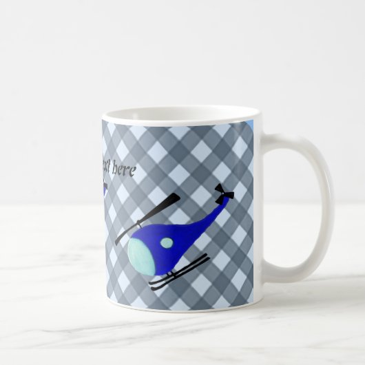 Kundengerechter Hubschrauber Kaffeetasse (Rechts)