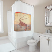 KUNDENGERECHTER JAPANER WOODBLOCK Duschvorhang (Beispiel)