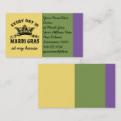 Kundengerechter Karneval Visitenkarte (Vorne/Hinten)