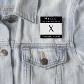 Kundengerechter Knopf "meines Pronomens" Button (Beispiel)