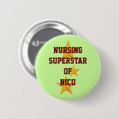 Kundengerechter Krankenpflege-Superstar-Knopf Button (Vorne & Hinten)