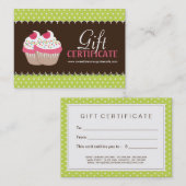 Kundengerechter Kuchen-Geschenkgutschein Rabattkarte (Vorne/Hinten)