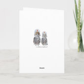 Kundengerechter lustiger Katzen-Raum-Jahrestag Karte (Rückseite)