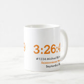 Kundengerechter Marathon-Läufer Kaffeetasse (VorderseiteRechts)