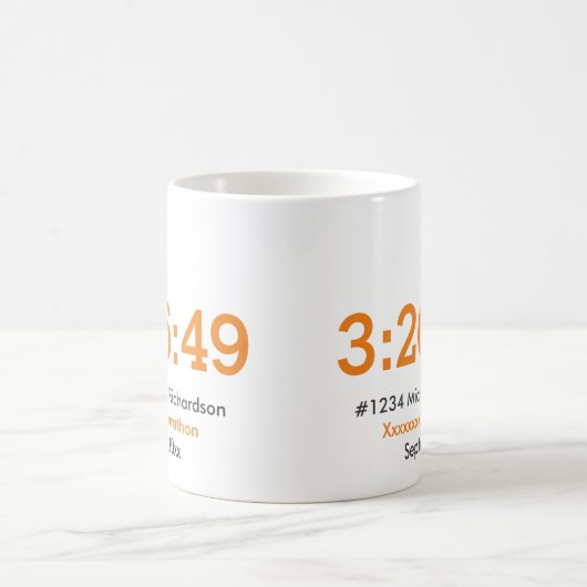 Kundengerechter Marathon-Läufer Kaffeetasse (Mittel)