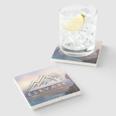 Kundengerechter MarmorUntersetzer - addieren Sie Steinuntersetzer (Seitenansicht)