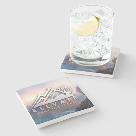 Kundengerechter MarmorUntersetzer - addieren Sie Steinuntersetzer (Seitenansicht)