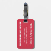 Kundengerechter mehrfacher gepäckanhänger (Rückseite vertikal)