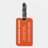 Kundengerechter mehrfacher gepäckanhänger (Rückseite vertikal)