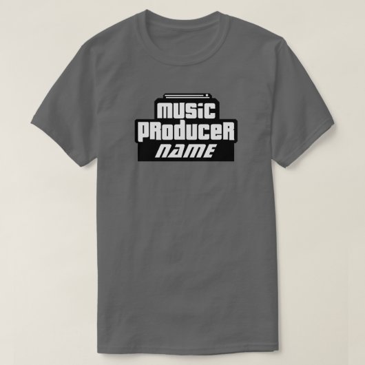 Kundengerechter Musik-Produzent T-Shirt (Design vorne)
