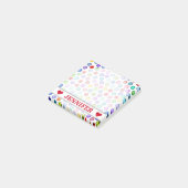 Kundengerechter Name - viele bunten Post-it Klebezettel (angewinkelt)