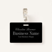 Kundengerechter Namensgezeigtes w Klipp des Ausweis (Rückseite mit Klammer)