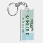 Kundengerechter New Hampshire Schlüsselanhänger (Vorderseite links)