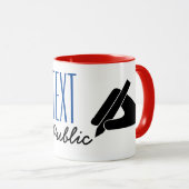 Kundengerechter Notar balancierter Stift Tasse (VorderseiteRechts)