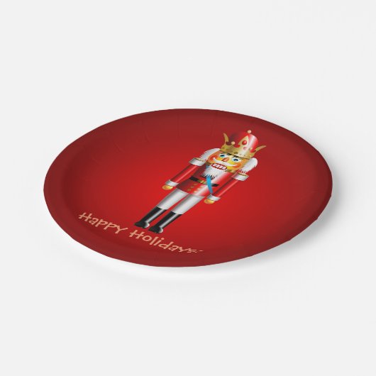 Kundengerechter Nussknacker Pappteller (Schrägansicht)