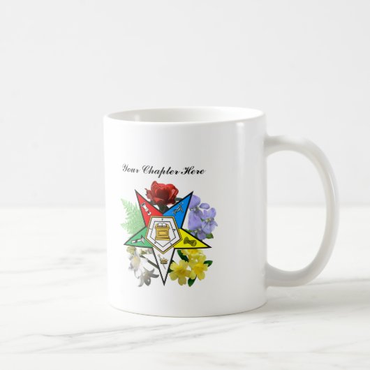 Kundengerechter Oststern-BlumenTasse Kaffeetasse (Rechts)