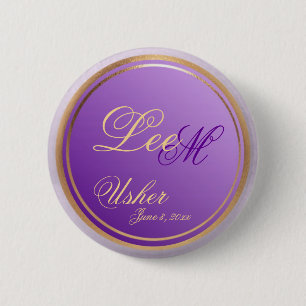 Kundengerechter Pförtner-eleganter lila Button