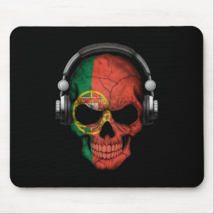 Kundengerechter Portugiese-DJ-Schädel mit Mousepad
