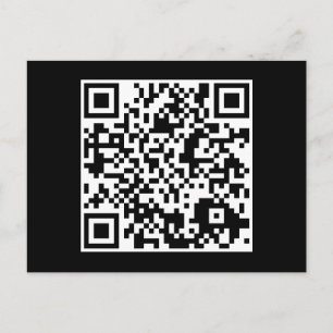 kundengerechter QR Code Postkarte