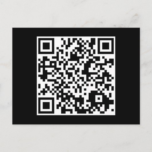 kundengerechter QR Code Postkarte (Vorderseite)