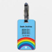 Kundengerechter Regenbogen-Gepäckbügel Gepäckanhänger (Rückseite vertikal)