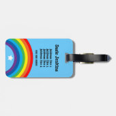 Kundengerechter Regenbogen-Gepäckbügel Gepäckanhänger (Rückseite horizontal)