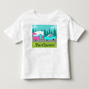 Kundengerechter Retro Camper-/Anhänger-u. Auto-T Kleinkind T-shirt